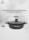 Life Smile 32cm Granite Non-Stick Shallow Pot with Glass Lid
