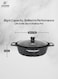 Life Smile 36cm Granite Non-Stick Shallow Pot with Glass Lid