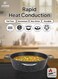 Life Smile 36cm Granite Non-Stick Shallow Pot with Glass Lid