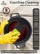 Life Smile 36cm Granite Non-Stick Shallow Pot with Glass Lid