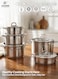 Life Smile Stainless Steel Cookware Set with Glass Lid