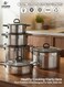 Life Smile Stainless Steel Cookware Set with Glass Lid