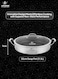 Life Smile 32cm Stainless Steel Cooking Pot with Non-Stick Interlocking Pattern