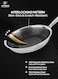 Life Smile 20cm Stainless Steel Fry Pan with Non-Stick Interlocking Pattern-1L