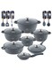 Life Smile Nonstick Cookware Set 29 pcs Cookwares-Induction Base Pots and Pans set-Granite Coating Cooking Pots set