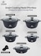 Life Smile Non-Stick Titanium Cookware Set with Induction Base