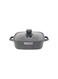 Life Smile Granite Nonstick 24cm Shallow Pot with Lid (3.0L) &ndash; Multi-Layer Granite Coating-Induction Compatible Aluminium Casserole