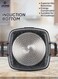 Life Smile Granite Shallow Pot with Lid &ndash; 24cm / 28cm / 32cm Non-Stick Casserole