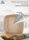 Life Smile Granite Nonstick Cookware Set with Lids and Silicone Gloves Induction Compatible Pots