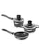 Life Smile Mini Cookware Set &ndash; Granite Nonstick Fry Pan, Sauce Pan &amp; Soup Pot with Energy Saver Base