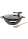 Life Smile 32cm Granite Nonstick Wok Pan with Lid (6.1L) &ndash; Induction Base