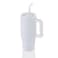 BERN - Recycled Stainless Steel Tumbler with Reusable Straw - White