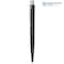 UMA LUMOS GUM Metal Retractable Ballpoint Pen   Soft-Touch Housing, Matt Chrome Clip   Black