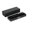UMA LUMOS GUM Metal Retractable Ballpoint Pen   Soft-Touch Housing, Matt Chrome Clip   Black