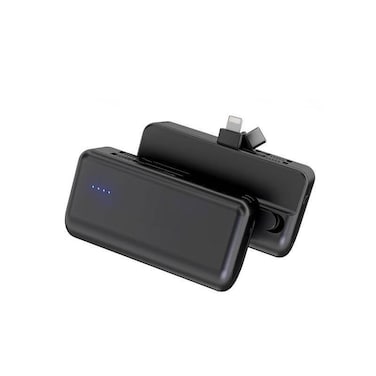 CAPSULE - @memorii&reg; 4500mAh Mini Powerbank with Inbuilt Cable and Phone Stand