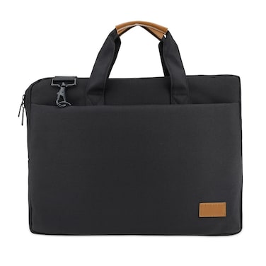 SLOTEN - Santhome&reg; 15" Laptop Bag - Black/Tan
