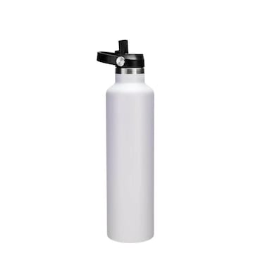 CERVO - Hans Larsen Vacuum Stainless Steel Bottle with Sports Lid - 1L - White