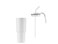 FORZA 360 - Hans Larsen Recycled Stainless Steel/PP Tumbler with 360 Branding - White