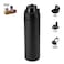 AERO SIP - Hans Larsen Recycled Stainless Steel Bottle with Dual Sip Lid - Black