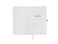 BARON Santhome A5 Hardcover Notebook   288 Pages 80gsm, Pen Holder + Bookmark   White