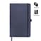BARON Santhome A5 Hardcover Notebook   288 Pages 80gsm, Pen Holder + Bookmark   Navy Blue