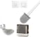 Limitless Silicone Toilet Brush and Holder Set, Hygienic Toilet Cleaning Brush for Bathroom, Soft Bristles, Durable,Easy to Clean, Toilet Bowl Cleaner Brush, Toilet Brush Set for Bathroom, Rectangular