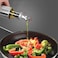 Limitless Glass Seasoning Tank Kitchen Dispensers Kit Bottles Premium Glass Oil Bottle Spill-Proof For BBQ, Grilling, Making Salad, Baking, Frying, Roasting Kitchen Storage Stainless Steel   500ml