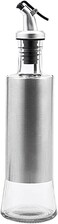 Limitless Glass Seasoning Tank Kitchen Dispensers Kit Bottles Premium Glass Oil Bottle Spill-Proof For BBQ, Grilling, Making Salad, Baking, Frying, Roasting Kitchen Storage Stainless Steel   500ml