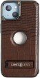Limitless Leather Case for iPhone 15 Plus, Slim Fit Back Protector, Soft Grip Luxury Leather Cover, Anti-Scratch Full Phone Back Case with Logo Cutouts, Shockproof Fall Protection, Dark Brown