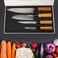 Limitless Knife Set 4-Piece Kitchen - Stainless Steel &amp; Ergonomic Handles Knife Set for Kitchen - Chef Knives Set Suitable for Professionals &amp; Home Cooks, Ideal for Vegetables, Meats