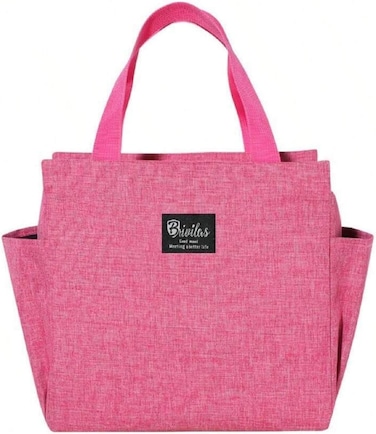 Limitless Lunch Bag with Shoulder Strap, Tote Cooler Insulated Lunch Box for Women and Men, Leakproof Reusable, Stylish Large Capacity Lunch for School, Work, Picnic, Travel and Outdoor (Pink)