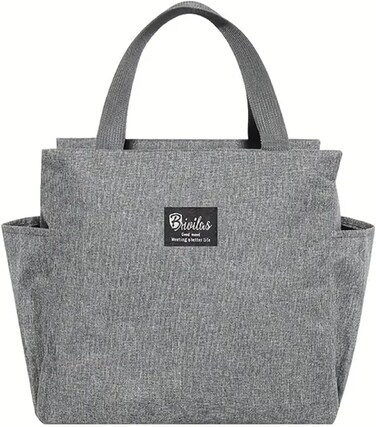 Limitless Lunch Bag with Shoulder Strap, Tote Cooler Insulated Lunch Box for Women and Men, Leakproof Reusable, Stylish Large Capacity Lunch for School, Work, Picnic, Travel and Outdoor (Grey)