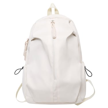 Flaneur White Stylish Versatile Backpack with Multiple Compartments