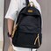 Flaneur Black Versatile Durable Backpack for Students with Water-Repellent