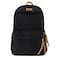 Flaneur Black Versatile Durable Backpack for Students with Water-Repellent