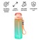 Flaneur Leak-Proof 750ml Orange Water Bottle with Straw, Handle, and Secure Lock