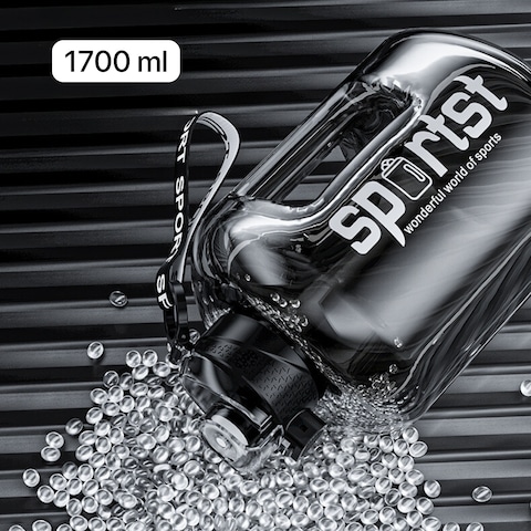 Flaneur Leak-Proof 1700ml Sports Bottle with Handle and Transparent Lid