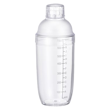 Flaneur 700ml Transparent Shaker Bottle with Built-In Strainer