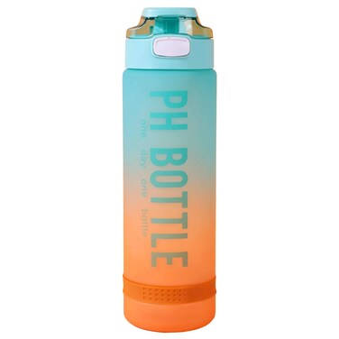 Flaneur Portable Leak-Proof 1000ml Gradient Sports Water Bottle with Handle and Secure Lock