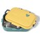 Flaneur Yellow and Green 1200ml Lunch Box with Cute Heart Design 22*16.5*6.9