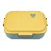 Flaneur Yellow and Green 1200ml Lunch Box with Cute Heart Design 22*16.5*6.9