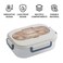 Flaneur Beige Lunch Box with Cutlery and Transparent Lid 1300ml 23.5*17.2*7.5