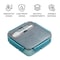 Flaneur Square Lunch Box with Cutlery and Transparent Lid 1200ml 21*21*6.2