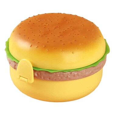 Flaneur Hamburger-Shaped Lunch Box with Secure Latches 750ml 14*14*9