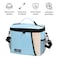 Flaneur Blue Insulated Lunch Bag with Shoulder Strap and Side Pocket Big Capacity