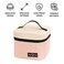 Flaneur Pink Insulated Lunch Bag with Handle and Zipper Closure - Big Capacity