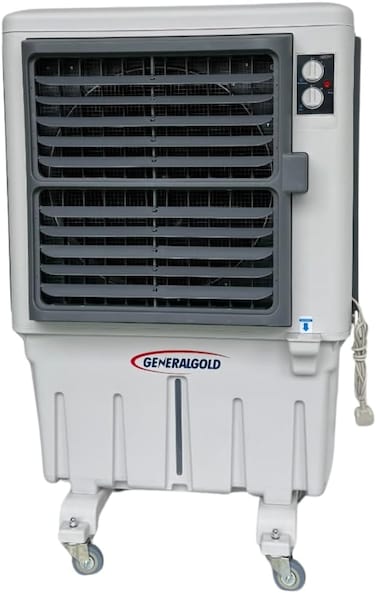 General Gold Industrial Evaporative Air Cooler 60L Tank, 430W, Portable with Wheels