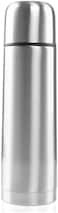 Bisbell Stainless Steel Vacuum Bottle - 500ml Double Wall Insulated Water Bottle for Hot &amp; Cold Drinks, Leakproof &amp; BPA-Free Thermos Flask for Gym, Travel, and Office, Brushed Silver,BB1237