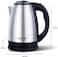 Electric Kettle 1.8 Litre With Auto Turn-Off Kettle 1500W Over Heat And Dry Protection High Quality Stainless Steel Inner Shell