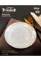 Bisbell 4Pcs 10" Melamine Ware Lilly White Deep Plate - Soup, Pasta, Dessert Plate,BB1641N